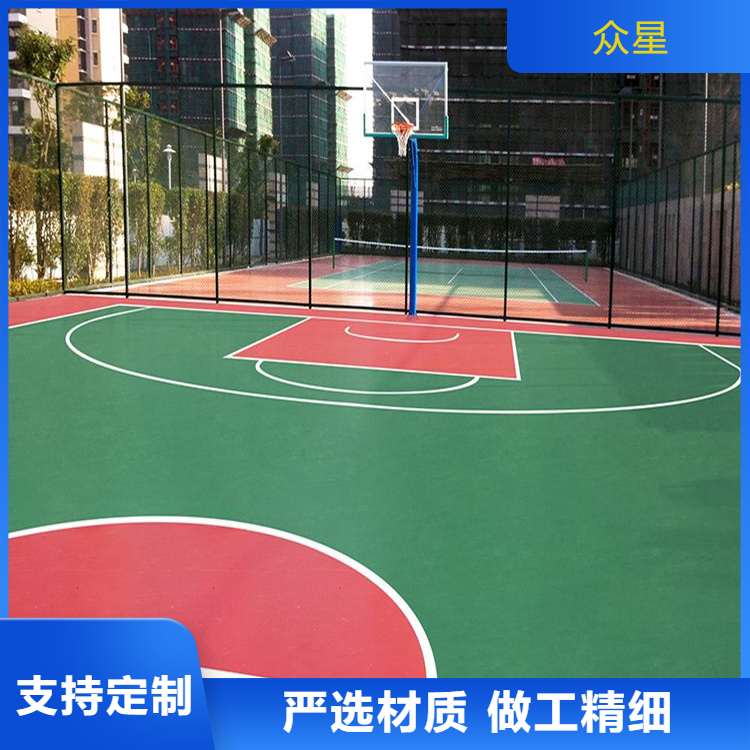 阜阳市学校塑胶跑道篮球场硅PU - 价格
